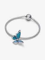 Pandora - Charm de Mariposa Azul de gran tamaño - Plata de Lei - details 0