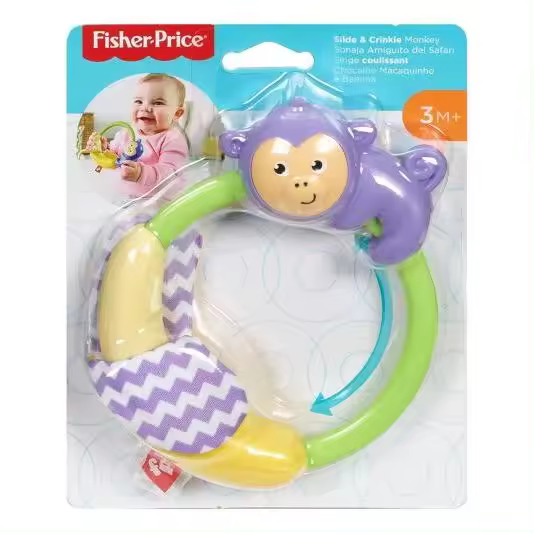 Fisher Price Sonajero mordedor mono  mattel ggf06 - 1