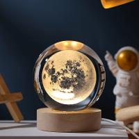 Lámpara De Mesa LED USB Galaxia Saturno 3D Cristal Ball Luz De Ambiente Para Decoración De Habitación Regalo Creativo Para Niños Navidad - details 8