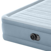 INTEX - Colchón hinchable con cabecero, modelo Dura-Beam Deluxe Plush Headboard, medidas 152x236x46 cm, medida matrimonio, para 2 personas, altura cabezal 86 cm, máx. 272 kg, material flocado, inflable, colchones hinchables, cama de aire plegable - details 5