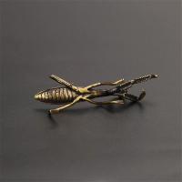 Adorno Miniatura De Mantis De Cobre Decoración De Maceta Floral Vintage Accesorios Artesanales Para Té Figura Antigua De Estilo Europeo - details 5