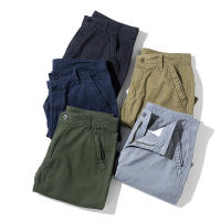 Shorts De Verano Para Hombre Puro Algodón Con Multiple Bolsillos Trabajo Casual Cintura Media Pierna Recta Overbice Longitud De Rodilla Playa - details 7