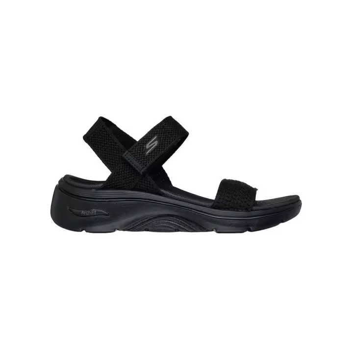 Sandalia Mujer Skechers Go Walk Arch Fit Negro - 1