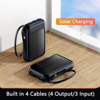 Banco de Energía Solar de 20 000 mAh con cable integrado: Cargador portátil de Alta capacidad para acampar y viajar al Aire Libre. - details 5