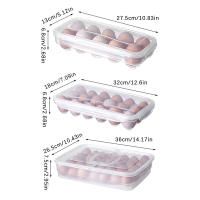 Caja De Almacenamiento De Huevos Con Tapa 10/18/34 Cuadrículas Organizador De Huevos Para Nevera Resistente Al Agua Y Desgaste - details 0