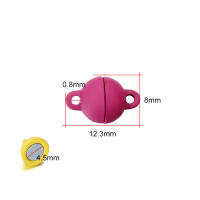 5 Pares De Conectores De Corazón Magnético Para Joyería Pulseras Y Collares Accesorios Metálicos De Cupón Tamaño 0.8x1.23 - details 2