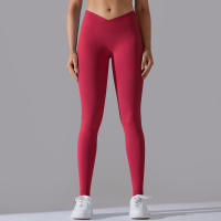 Leggings De Yoga Para Mujer Cintura Alta Levantamiento De Caderas Gimnasio Sin Costuras Pantalones De Deporte Fitness Running - details 6