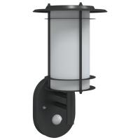 vidaXL Aplique de exterior con sensor acero inoxidable negro - details 1