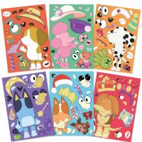 Puzzle De Dibujos Animados Para Niños 8 Pcs Pegatinas De Rostro DIY Decoración Juguete Educativo Regalo Para Niños - details 5