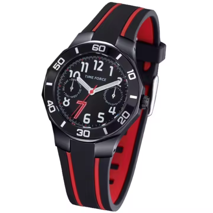Time Force Tf3385b14 Cristiano Ronaldo Reloj Analógico Con Calendario Unisex. 50 Metros. Colección Cristiano Ronaldo. - 1