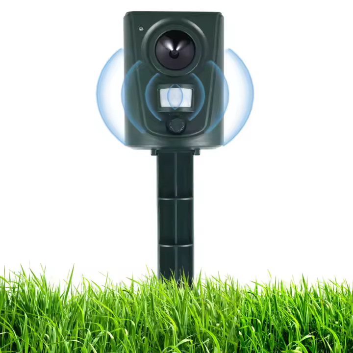 Repellente Ultrasonido Para Gatos Exterior Jardines Repelente De Animales Insecticida Impermeable Repulsor De Zorro - 1