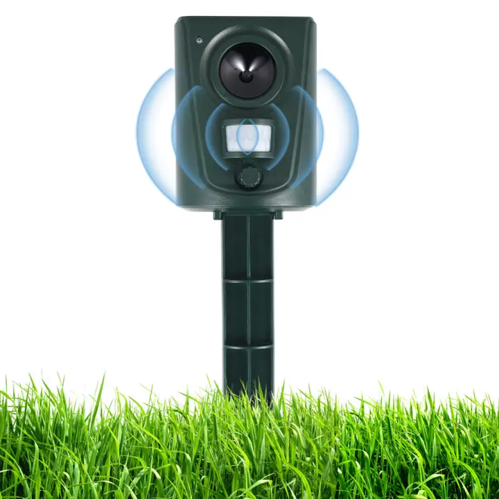 Repellente Ultrasonido Para Gatos Exterior Jardines Repelente De Animales Insecticida Impermeable Repulsor De Zorro - 1