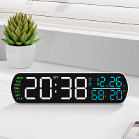 Reloj De Alarma LED Con Mostrador Digital Temporizador Cuenta Regresiva DST Botón De Sueño Auto Dimming Mostrador De Fecha Y Día De La Semana Dual 12/24H Reloj De Mesa Moderno - details 5