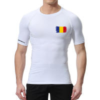 Camiseta De Compresión Con Estampado De Bandera Para Hombres Deportiva Secado Rápido Para Gimnasio Running Y Ejercicio - details 5