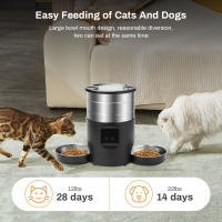 Dispensador De Alimentos Para Mascotas Tuya Inteligente 4.5L Con Grabación Y Programación Acero Inoxidable Para Gatos Y Perros Medianos - details 5