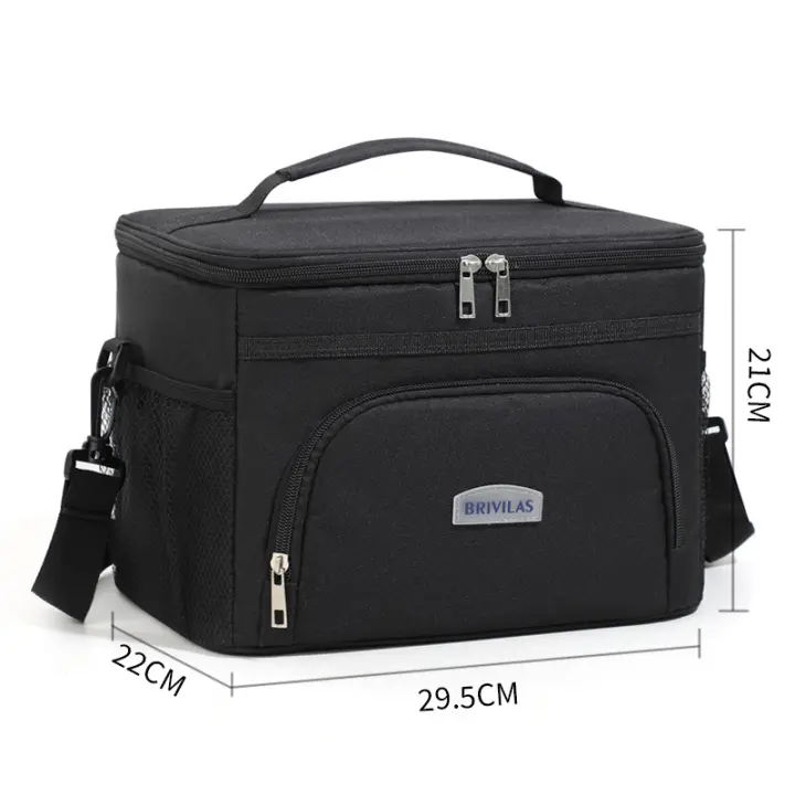 Nueva bolsa de picnic portátil para coche, bolsa de hielo fresco PEVA prensada en caliente, bolsa aislante de un solo hombro a prueba de fugas - 1