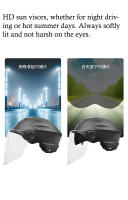 Casco De Motocicleta Eléctrico V E-Scooter Seguridad Ligero Urbanidad Para Hombres Y Mujeres Equipo De Moto Estilo Chopper Verano - details 5