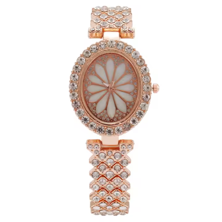 Reloj para mujer con piedras brillantes, lleno de diamantes, correa de brazalete, un reloj de lujo para la mujer - 1