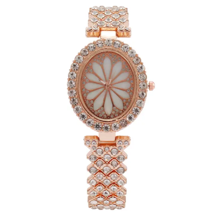 Reloj para mujer con piedras brillantes, lleno de diamantes, correa de brazalete, un reloj de lujo para la mujer - 1