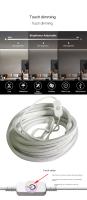 Tira De Luces LED Neón 5V USB Flexible Impermeable Con Sensor Táctil Y Control De Brillo Para Decoración De Habitaciones Luz DIY En Forma De Bandeja - details 1