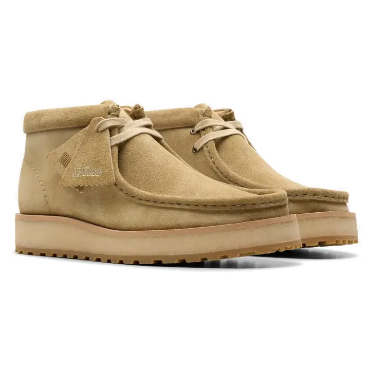 Clarks Shoes Zapatos Wallabee Scout Beige - 1
