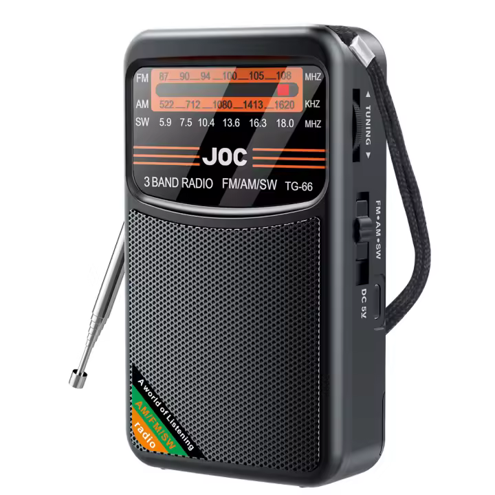 Radio Portátil Recargable Con Pantalla HD Y Altavoz Integrado FM AM SW Radio De Batería Tipo-C Para Ancianos - 1