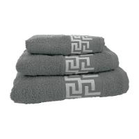 Multishop Juego de Toallas de Baño 3 Piezas. Calidad Rizo Algodon Egipcio 500 gr. Tamaños de Toallas de baño Tocador Lavabo y Ducha Sabana. Toallas baño Grandes. Cenefa Dibujo Cesar. - details 2
