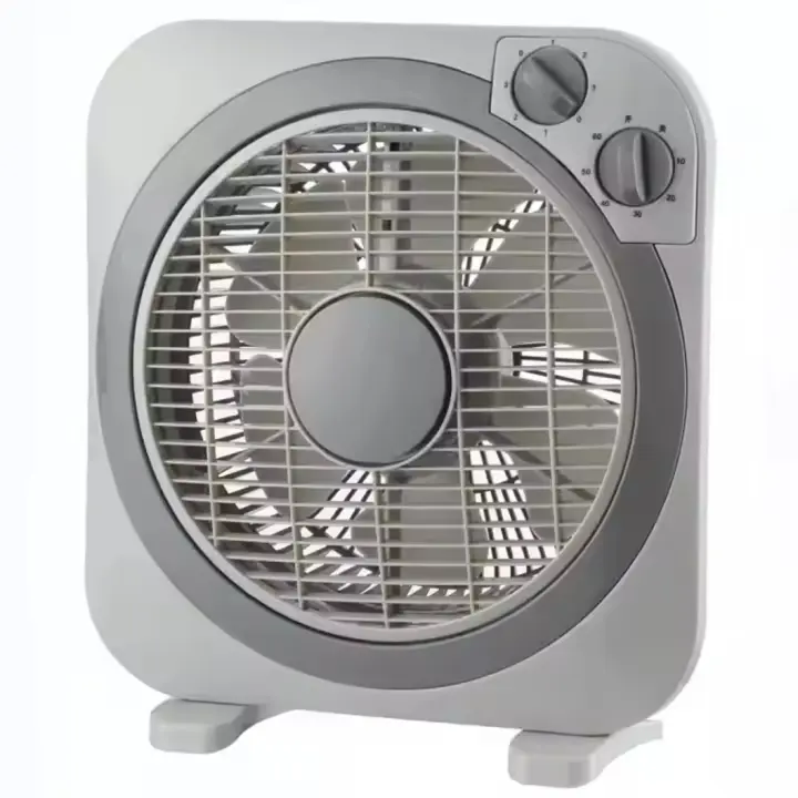 Ventilador cuadrado, 10 pulgadas, 45W, 6 aspas, 3 velocidades, temporizador 1h, ligero, compacto, LoLek - 1