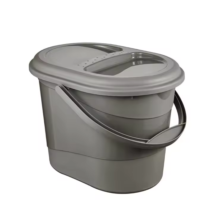 Keeeper Cubo de Basura Ecológico Ovalado 13L con Tapa para Clasificación de Residuos - 1