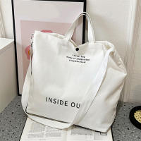 Bolso De Hombro Para Mujer De Lona De Alta Calidad 2023 Bolsa De Compras Estudiantes Bolso De Libros De Algodón Gran Tote Para Niñas Monedero - details 17