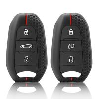Estuche De Llavero De Silicona Para Opel Mokka Peugeot 207 208 3008 206 308 508 2008 407 5008 301 Citroen C3 C4 C5 Berlingo CAP - details 0