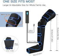 Masajeador De Piernas Con Presión De Aire Para Relajación Muscular Y Drains Líquidos 360° Promueve La Circulación Sanguínea - details 18
