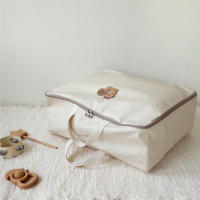 Bolsa De Mano De Oso Lindo Para Niños Organizador Impermeable De Bolsas De Almacenamiento De Ropa De Bebé Bolsa De Viaje De Jardín De Infantes Tamaño Medio Estilo Tote Bag - details 13