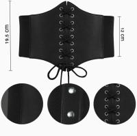 Corset Mujer Cinturón Ancho Elástico, Corsé Atado Cintura Corset Sexy Retro Las Mujeres Corsés Vestidos de Fiesta para Fiesta Navidad y Halloween Carnaval - details 5
