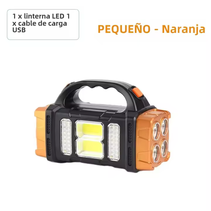 PORCHEDDU Indoor LED De Alta Potencia Para Camping Y Exteriores Recargable USB Con 4 Modos De Iluminación Luz Solar Impermeable Para Actividades Al Aire Libre - 1