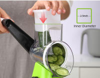 Cortador De Verduras Manual Multifuncional Rueda Rotativa Para Patatas Queso Accesorios De Cocina Ecológico Acero Inoxidable - details 4