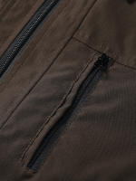 Chaqueta De Negocios Casual Para Hombre Cierre De Zipper Delgado Primavera Otoño Estilo Sencillo Solido Moda Chaqueta Maleza - details 4