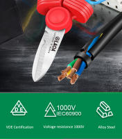 Tijeras Eléctricas VDE LAOA 1000V Aisladas Para Cable Corte De Alambre Herramientas De Plegado Curvo Y Enchufe - details 1