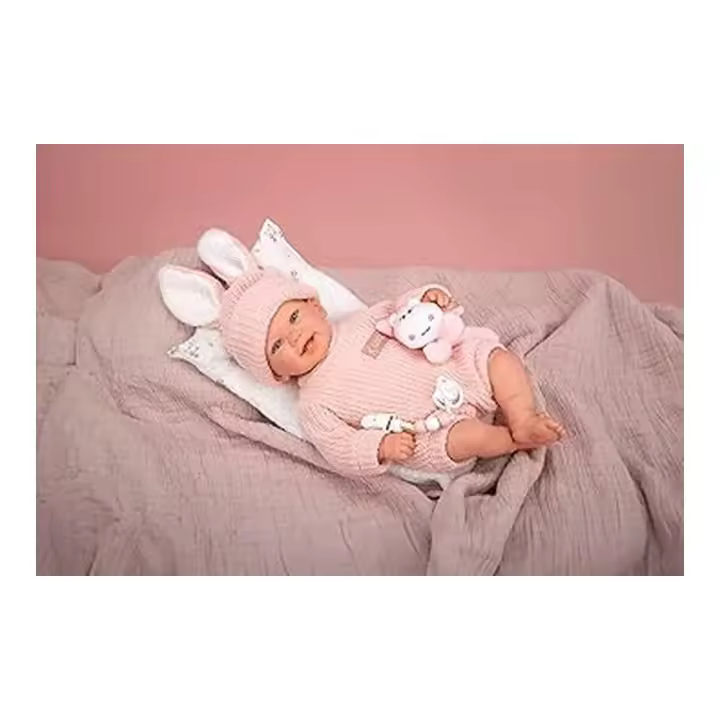 Arias Reborn Lucía Bebé Realista Rosa con Accesorios 98196 - 1