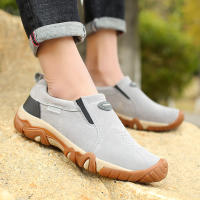 Zapatos De Cuero Para Hombre Casual Transpirables Mocasines De Senderismo No Slip Para Exterior Zapatos De Deporte Para Adultos - details 14