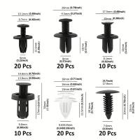100pcs Herramientas De Desmontaje Para Coche Clips Plásticos Mixtos Retenciónde Puertas Y Remoción De Productos Con Tornillos Y Clavos - details 2