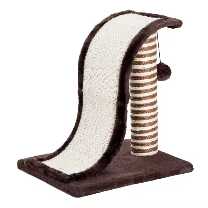 PawHut PawHut Árbol Rascador para Gatos tipo Centro de Juegos con Poste de Sisal Natural y Pelota para Jugar y Arañar 35x30x39cm Color Marrón - 1