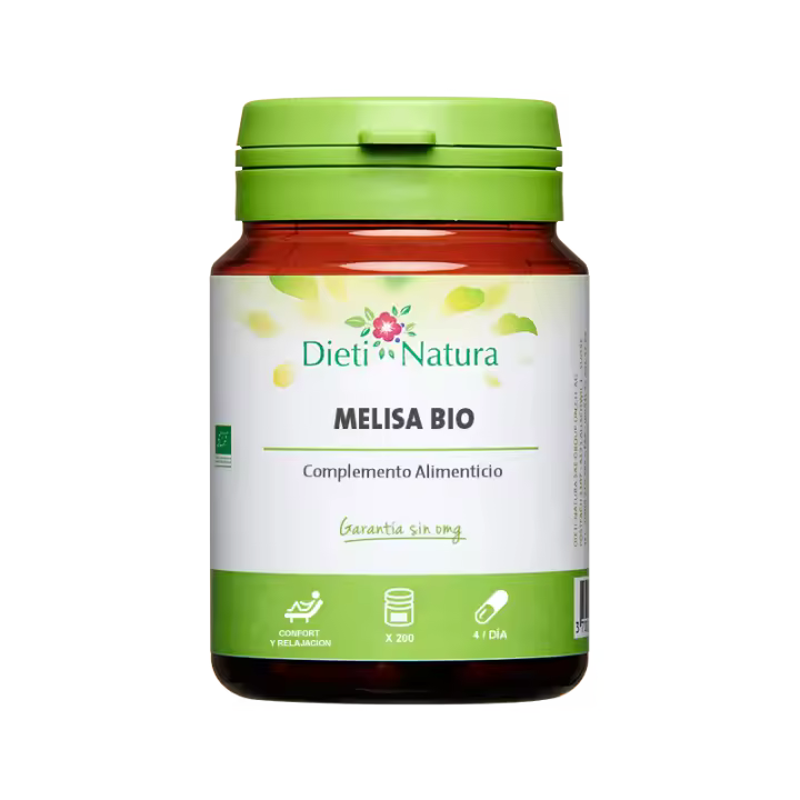 Dieti Natura 200 Cápsulas Veganas de Melisa para Dormir - Para Dormir Bien Adultos - Favorece a la Conciliación del Sueño - 1