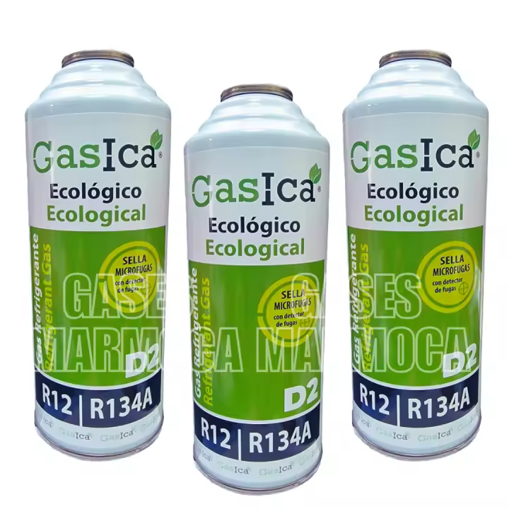 PACK X3 Envases de Sustituto Ecológico R134A/ R22 100% - 226gr, Aire Acondicionado, Sella Fugas y Optimiza Rendimiento - 1