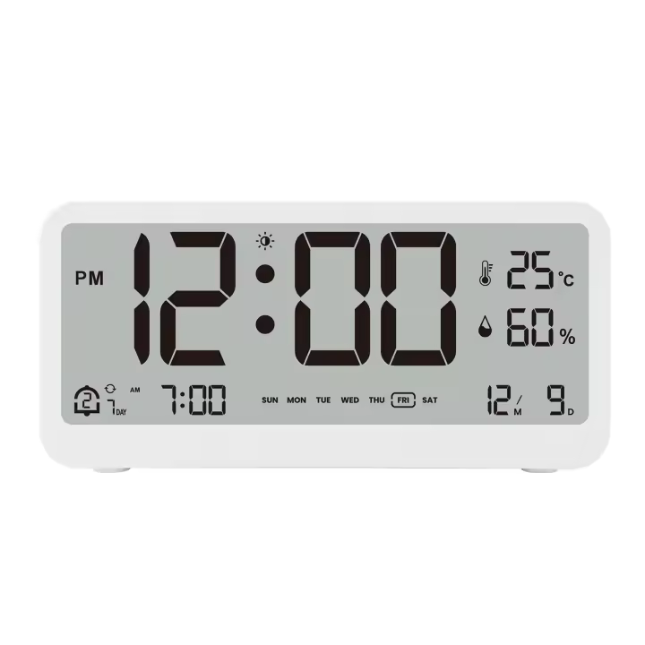 Reloj Digital ANENG 8001-EN Con Ajuste De Brillo LED Mostrador De Temperatura Y Humedad Alarma Doble Modo Auto-oscurecimiento Para Interior - 1