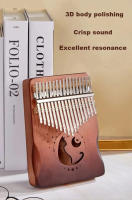 Kalimba De Mano 17-21 Teclas En Veneer De Madera Sólida Instrumento Musical Piano De Dedos Regalo De Navidad Para Amantes De La Música - details 3