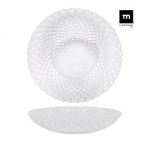 MAXHOME-VAJILLA COMPLETA DE 18 PIEZAS DE VIDRIO DIAMOND LA MEDITERRÁNEA,Juego de Vajilla completa de 18 piezas de vidrio con diseño en relieve - details 1