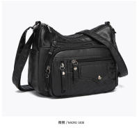 Bolso de hombre para Mujer, de Piel sintética, con textura de gran capacidad, moda, sencillo, para Madres de Mediana Edad. - details 26