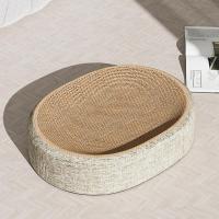 Cama De Rascado Para Gatos En Forma Oval Multifuncional Con Almohadilla De Descanso Para Interiores Material De Sisal - details 10