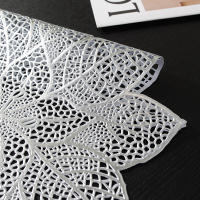 Mantel Individual De PVC Dorado Zijinhua Con Diseño De Encaje Y Almohadilla De Comedor Lujo Ligero Resistente a Altas Temperaturas - details 11